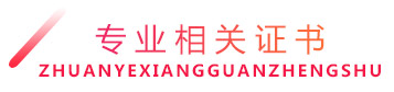 专业相关证书 专业相关证书
